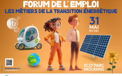 Le 31 mai 2024 : Forum de l’emploi “Les métiers de la transition énergétique” à Mougins