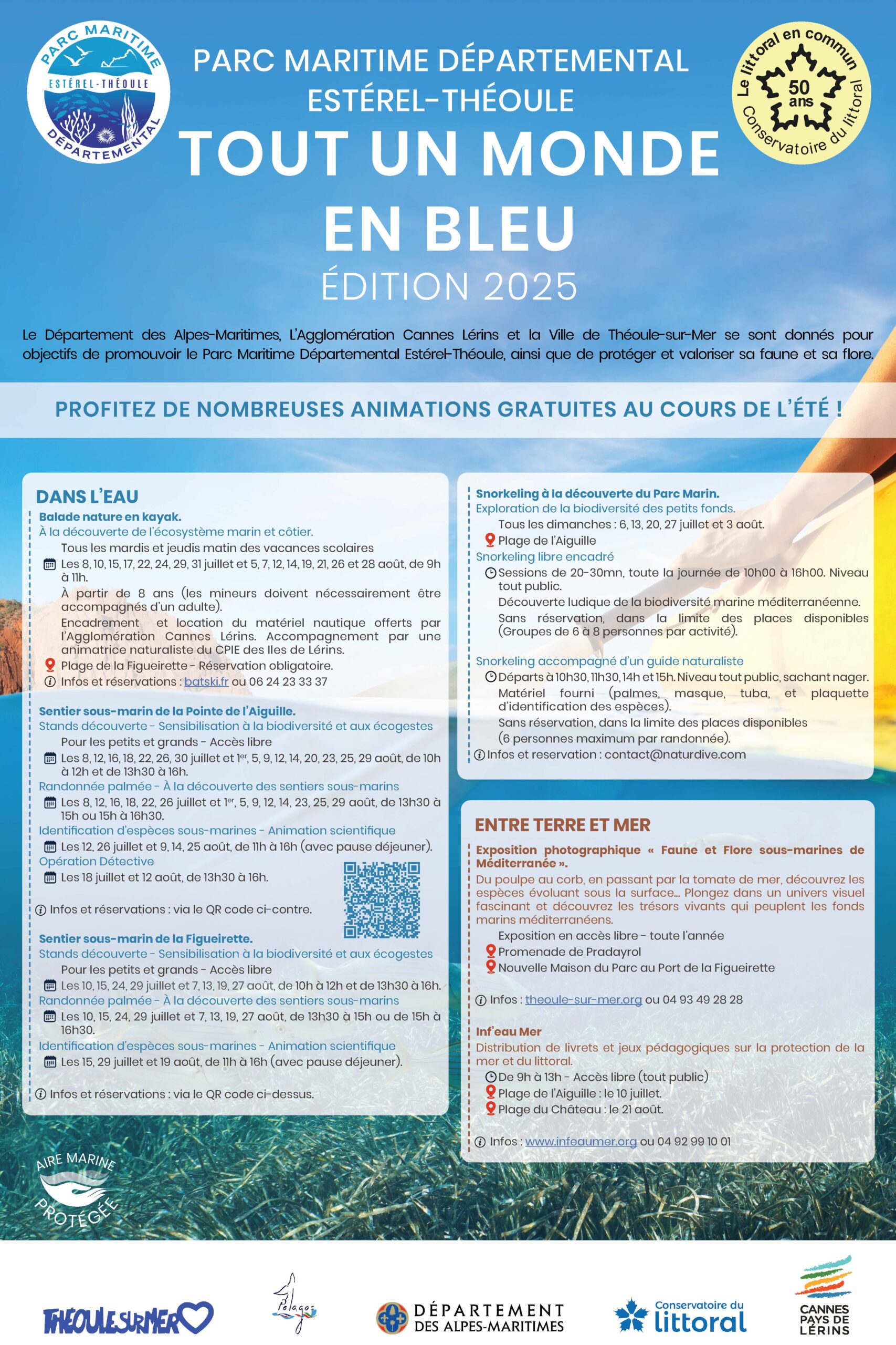 Affiche programme Parc Marin 2025