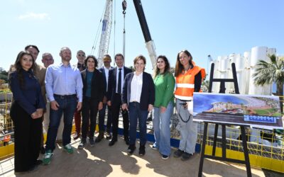 Visite de chantier : centrale de thalassothermie Énergie Marine Cannes Croisette